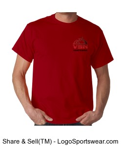 Jerzees 5.3 oz. Spun Polyester Crewneck T-Shirt Design Zoom